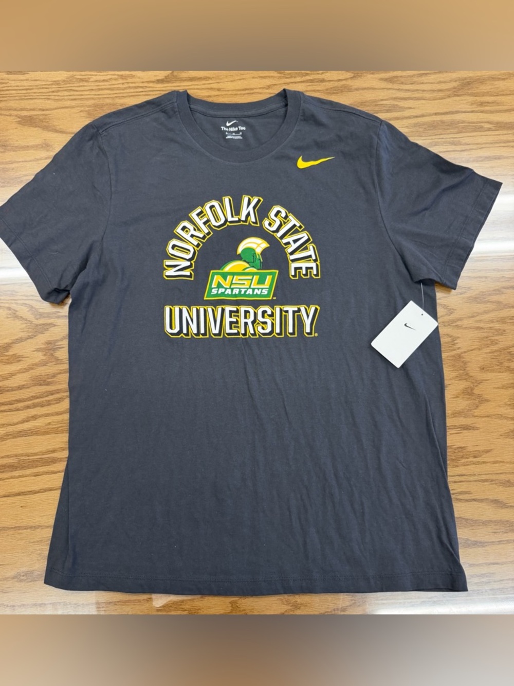 NEW with Tags Nike Norfolk State University Shirt Spartans NSU Logo XL - 23 x 30